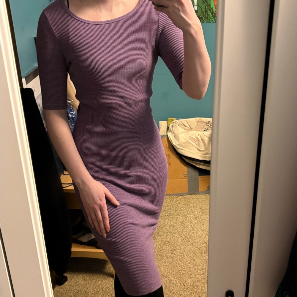 LulaRoe Purple Pencil Dress S-M